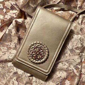 Brighton phone organizer in Silver. NWT